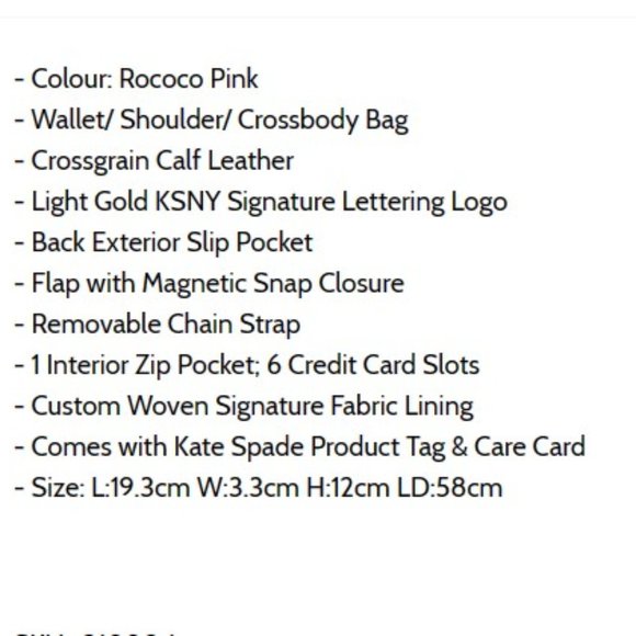 kate spade flap crossbody rococo pink NWT - Picture 2 of 7